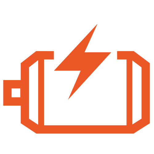 Battery Charge Level Warning Light