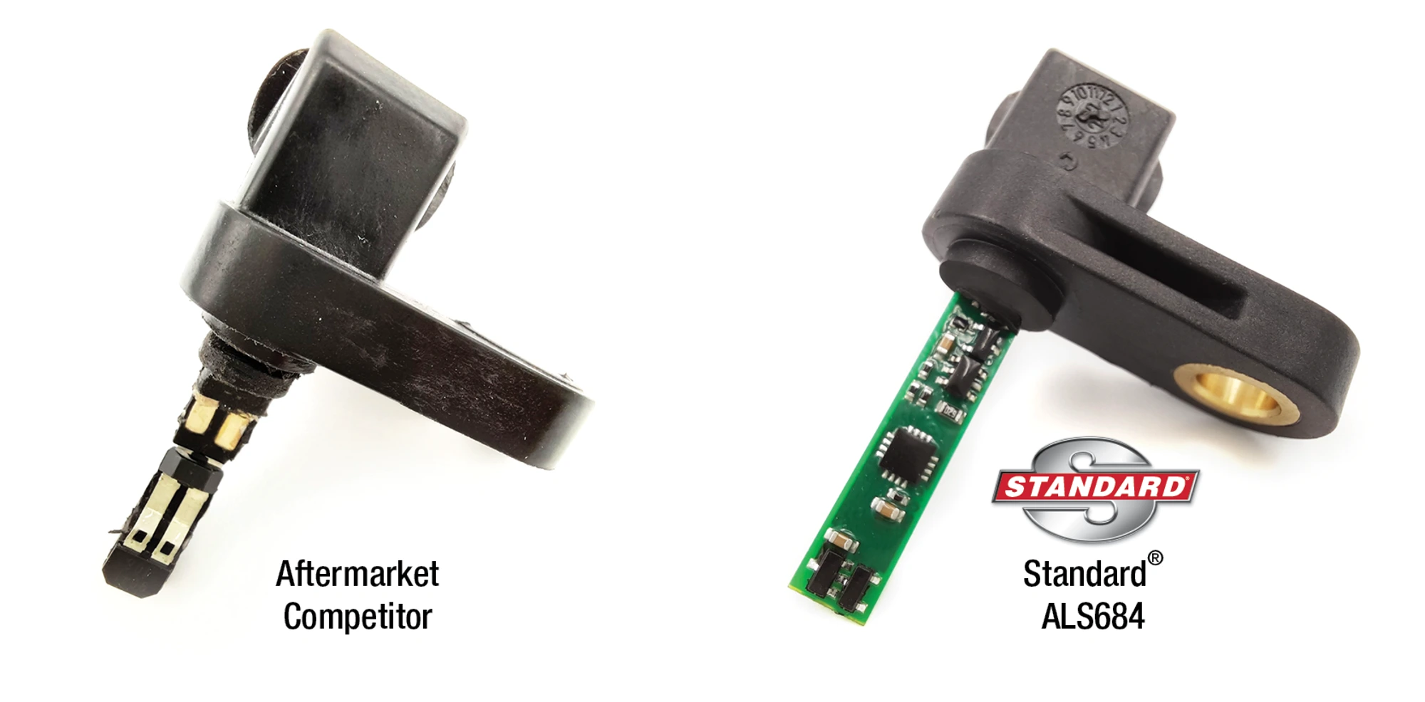 Standard ABS compared to aftermarket competitor